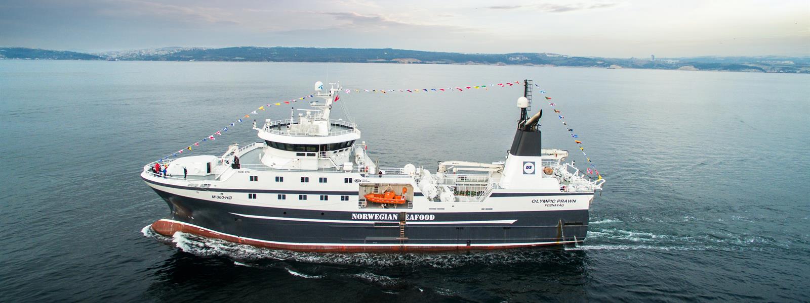 Optimar factory onboard Olympic Prawn Optimar factory solution