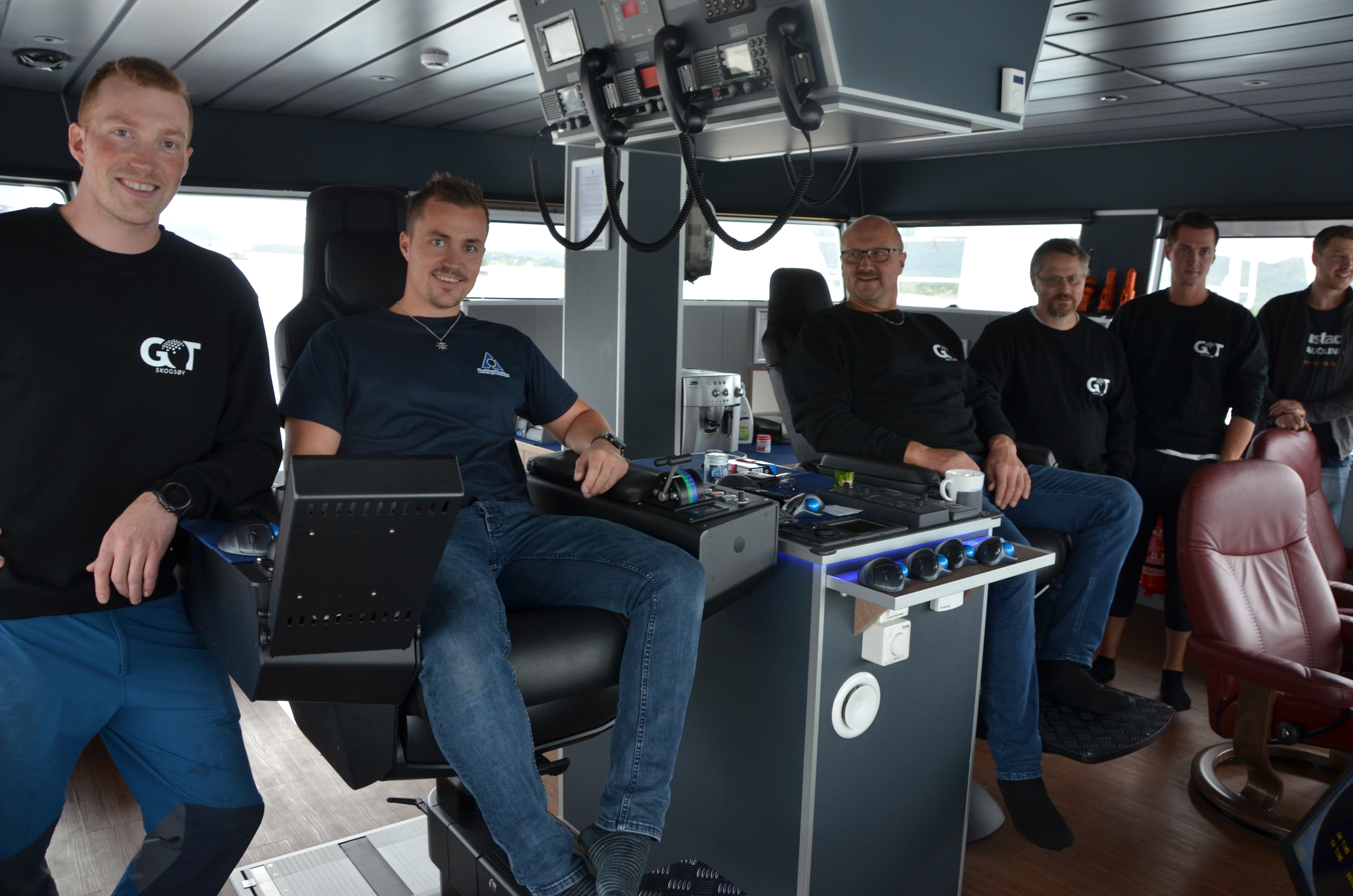 Peoud crew onboard Josberg